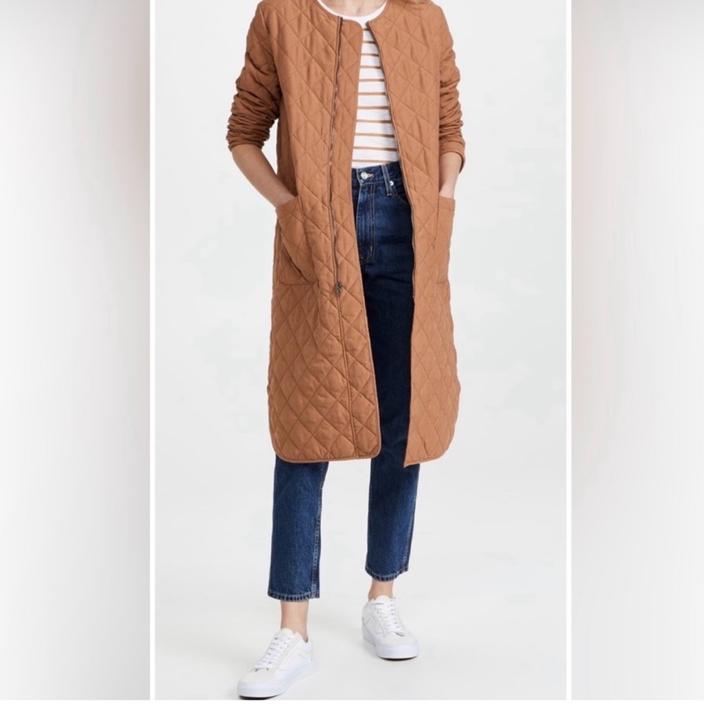 BB Dakota Quilted Tan Coat